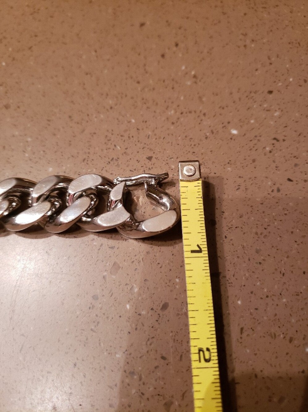 Christian Dior Silver Tone Chunky Chain Bracelet With Lipgloss - Picture 6 of 8
